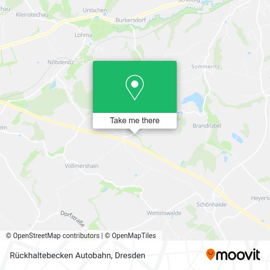 Карта Rückhaltebecken Autobahn