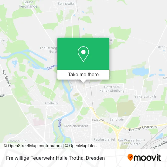 Карта Freiwillige Feuerwehr Halle Trotha