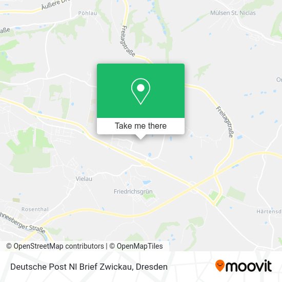 Карта Deutsche Post Nl Brief Zwickau