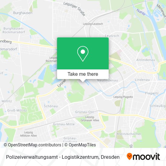 Карта Polizeiverwaltungsamt - Logistikzentrum