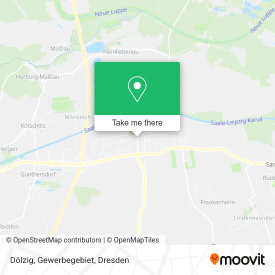 Карта Dölzig, Gewerbegebiet