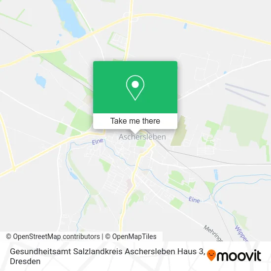 Карта Gesundheitsamt Salzlandkreis Aschersleben Haus 3
