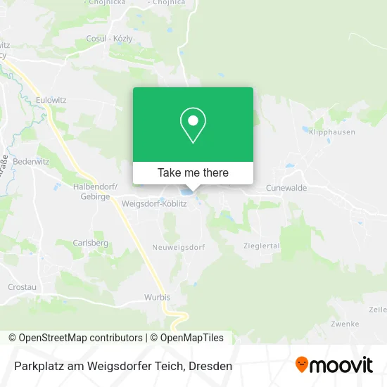 Карта Parkplatz am Weigsdorfer Teich