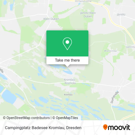 Карта Campingplatz Badesee Kromlau