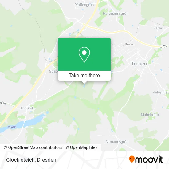 Карта Glöckleteich
