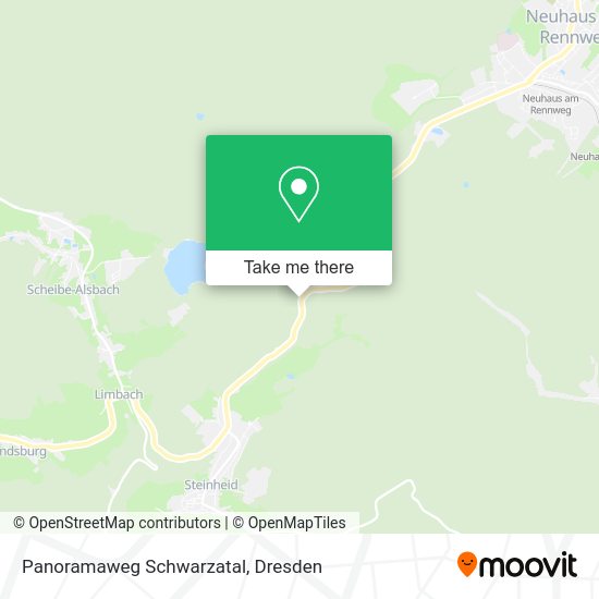 Карта Panoramaweg Schwarzatal