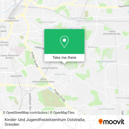 Карта Kinder- Und Jugendfreizeitzentrum Oststraße
