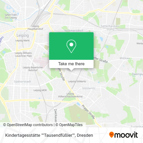 Карта Kindertagesstätte ""Tausendfüßler""