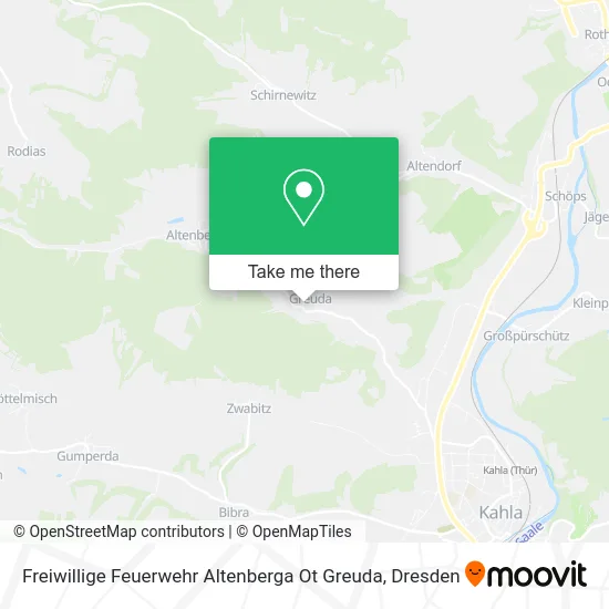 Карта Freiwillige Feuerwehr Altenberga Ot Greuda