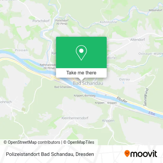 Карта Polizeistandort Bad Schandau