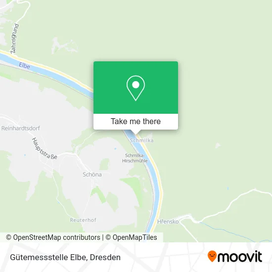 Карта Gütemessstelle Elbe