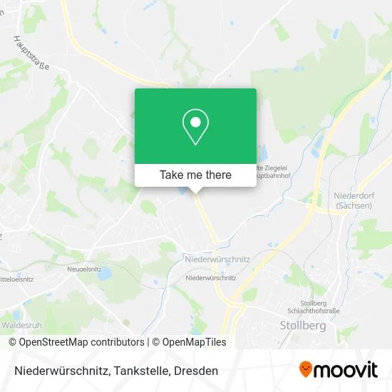 Карта Niederwürschnitz, Tankstelle