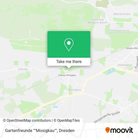 Карта Gartenfreunde ""Mosigkau""
