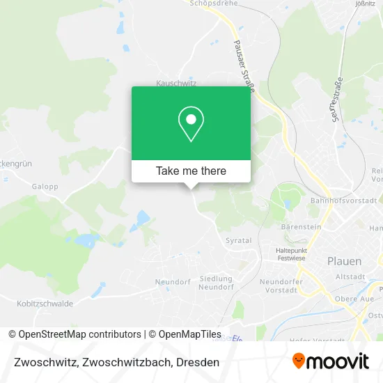 Карта Zwoschwitz, Zwoschwitzbach