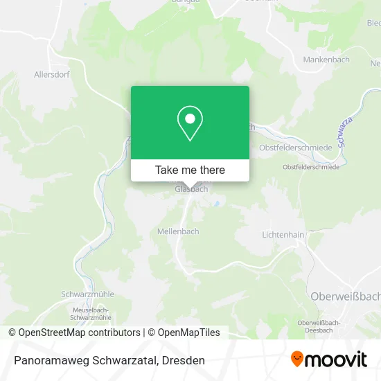 Карта Panoramaweg Schwarzatal