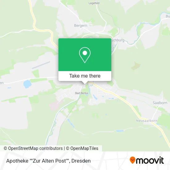 Карта Apotheke ""Zur Alten Post""