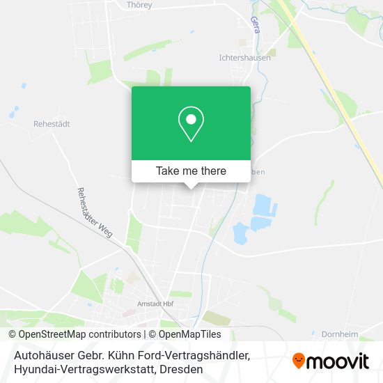 Карта Autohäuser Gebr. Kühn Ford-Vertragshändler, Hyundai-Vertragswerkstatt
