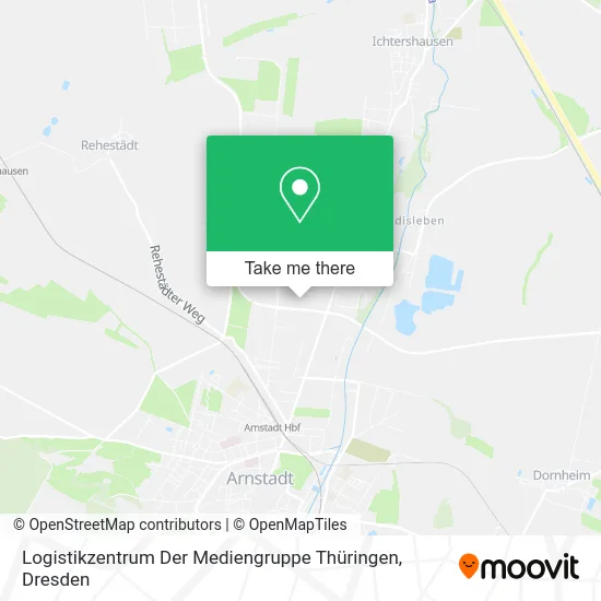 Карта Logistikzentrum Der Mediengruppe Thüringen