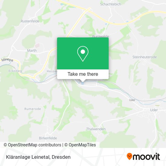 Карта Kläranlage Leinetal