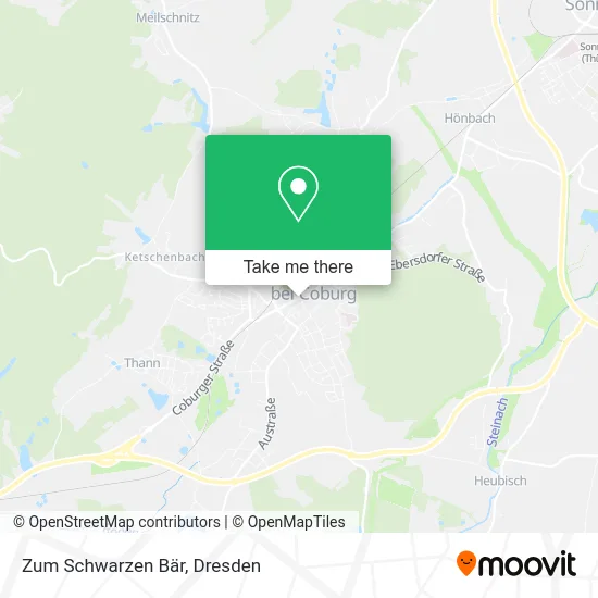 Карта Zum Schwarzen Bär