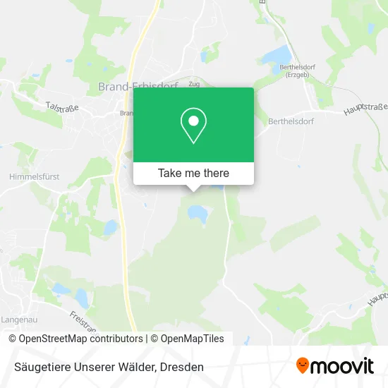 Карта Säugetiere Unserer Wälder