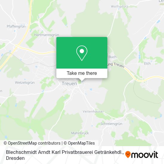 Карта Blechschmidt Arndt Karl Privatbrauerei Getränkehdl.