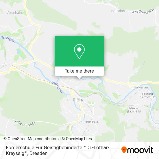 Карта Förderschule Für Geistigbehinderte ""Dr.-Lothar-Kreyssig""