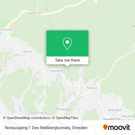 Карта Notausgang 1 Des Bleßbergtunnels