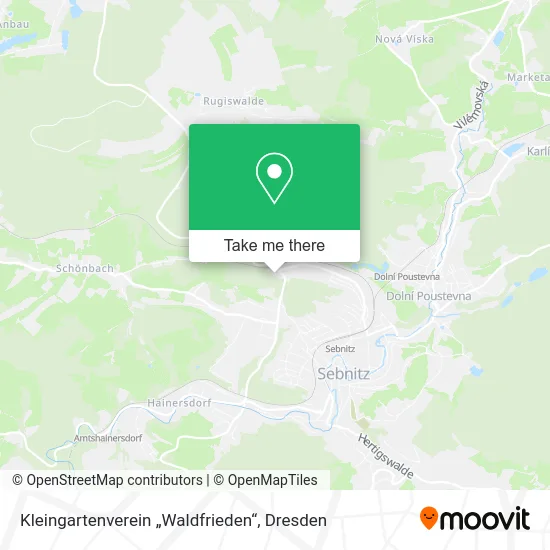 Карта Kleingartenverein „Waldfrieden“