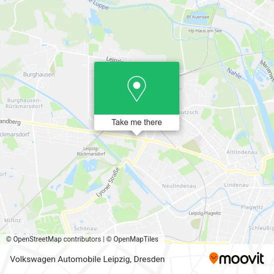 Карта Volkswagen Automobile Leipzig