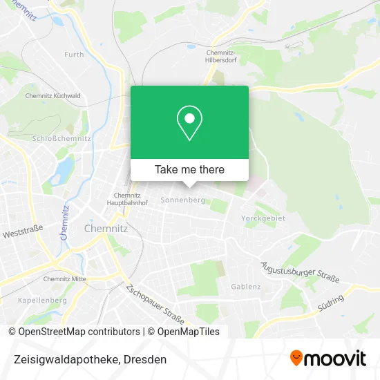 Карта Zeisigwaldapotheke