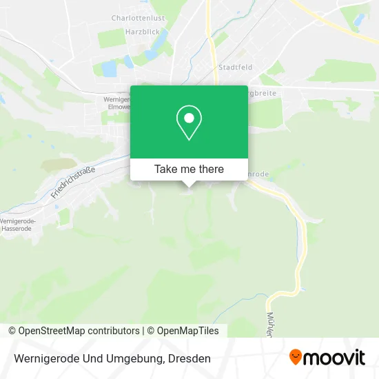 Карта Wernigerode Und Umgebung