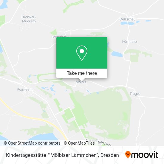 Карта Kindertagesstätte ""Mölbiser Lämmchen“