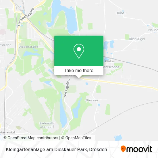 Карта Kleingartenanlage am Dieskauer Park