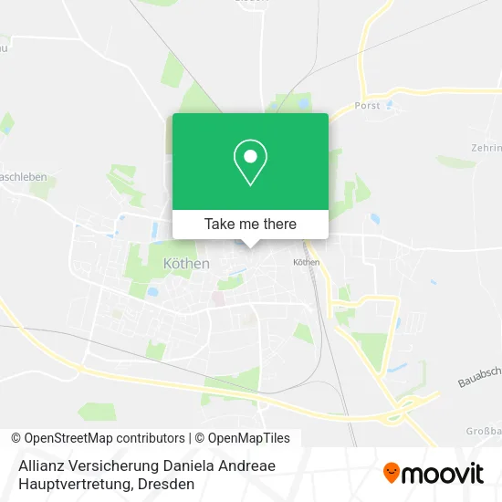 Карта Allianz Versicherung Daniela Andreae Hauptvertretung