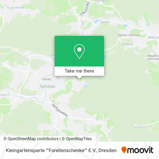 Карта Kleingartensparte ""Forellenschenke"" E.V.
