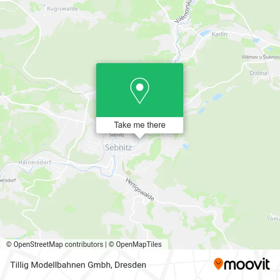 Карта Tillig Modellbahnen Gmbh