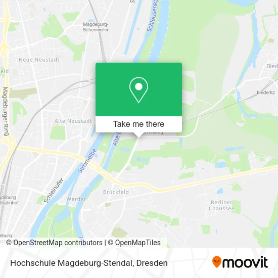 Карта Hochschule Magdeburg-Stendal