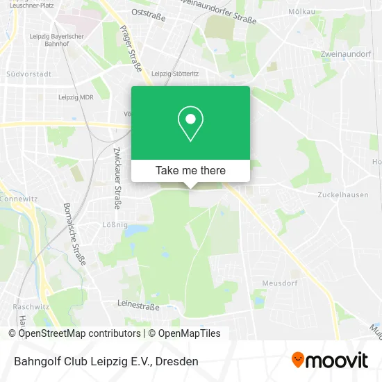 Карта Bahngolf Club Leipzig E.V.