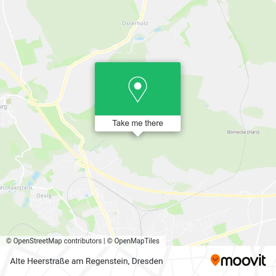 Карта Alte Heerstraße am Regenstein