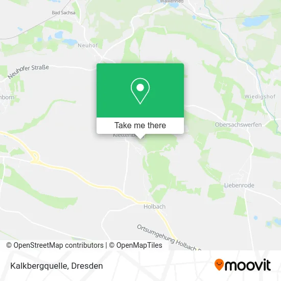 Карта Kalkbergquelle