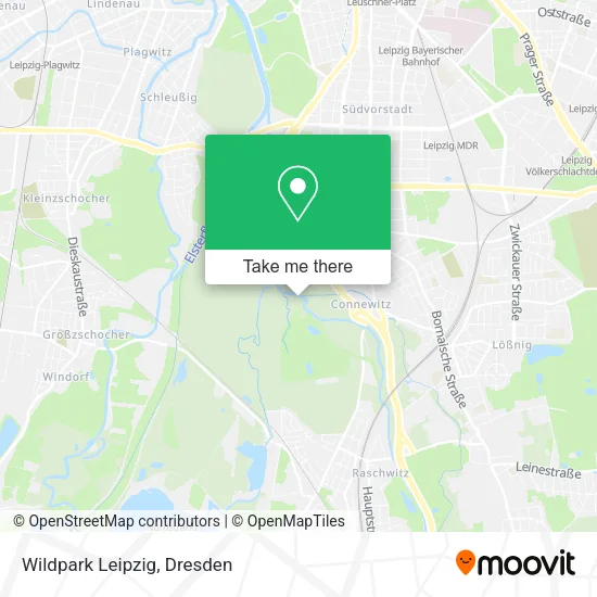 Карта Wildpark Leipzig