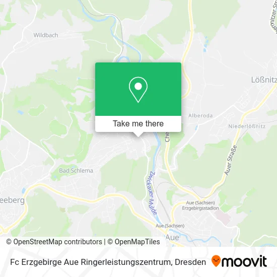 Карта Fc Erzgebirge Aue Ringerleistungszentrum