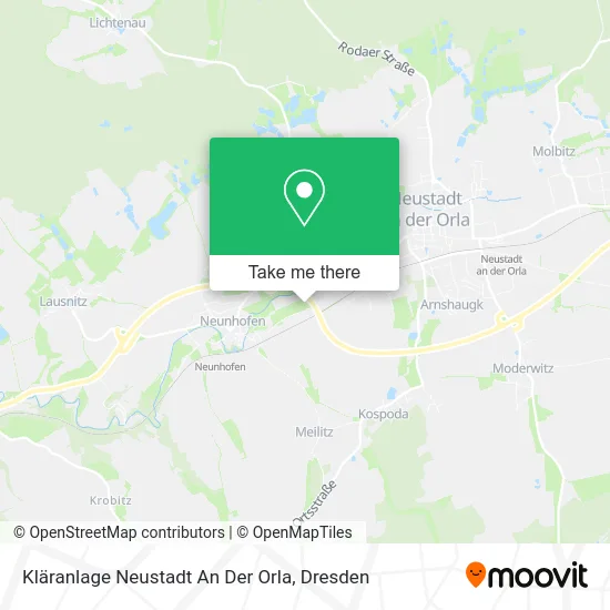 Карта Kläranlage Neustadt An Der Orla