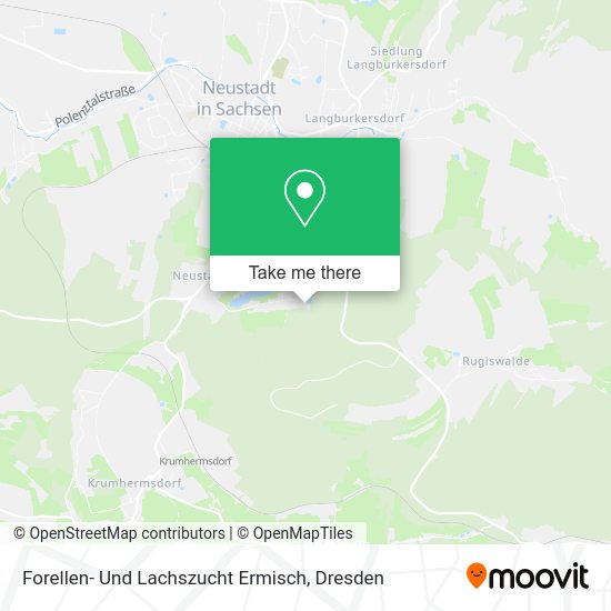 Карта Forellen- Und Lachszucht Ermisch