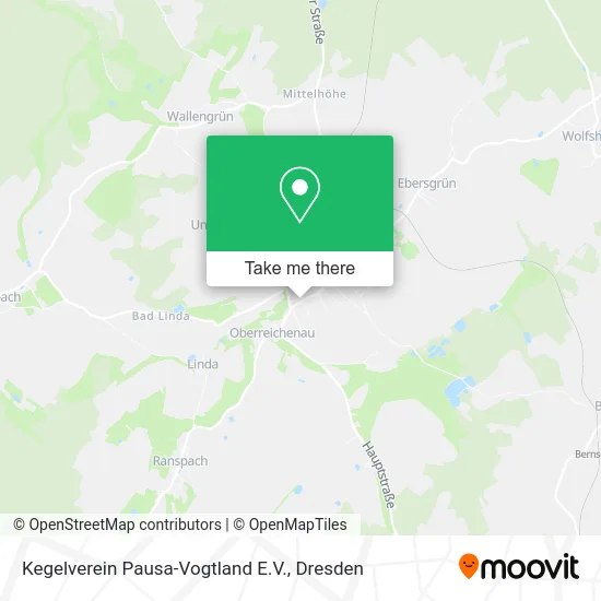 Карта Kegelverein Pausa-Vogtland E.V.