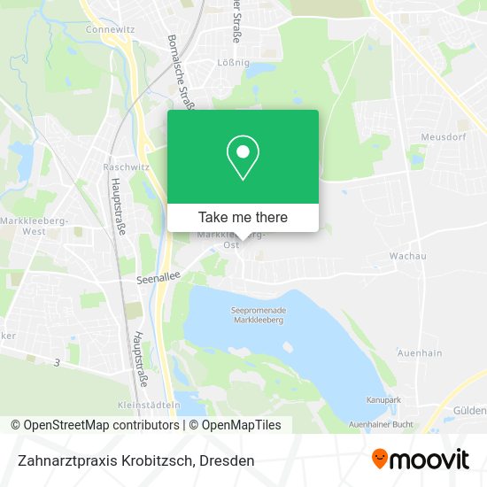 Карта Zahnarztpraxis Krobitzsch