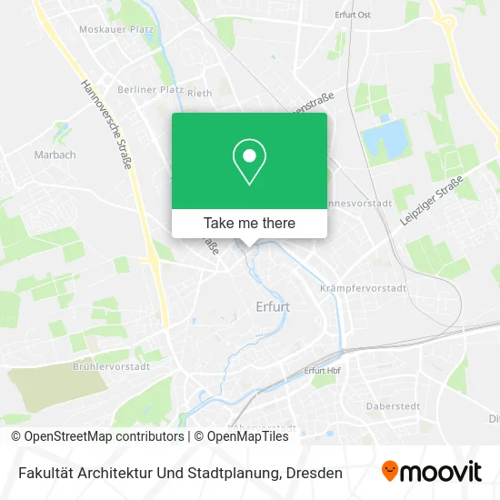 Карта Fakultät Architektur Und Stadtplanung