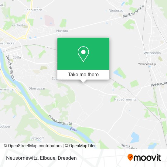Карта Neusörnewitz, Elbaue
