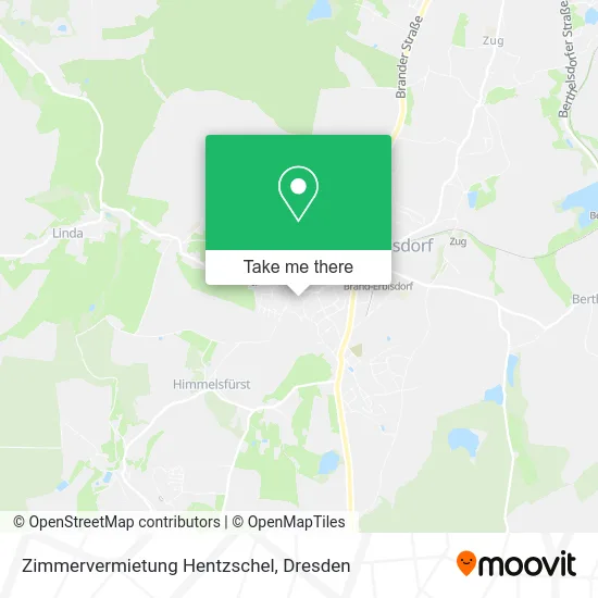 Карта Zimmervermietung Hentzschel